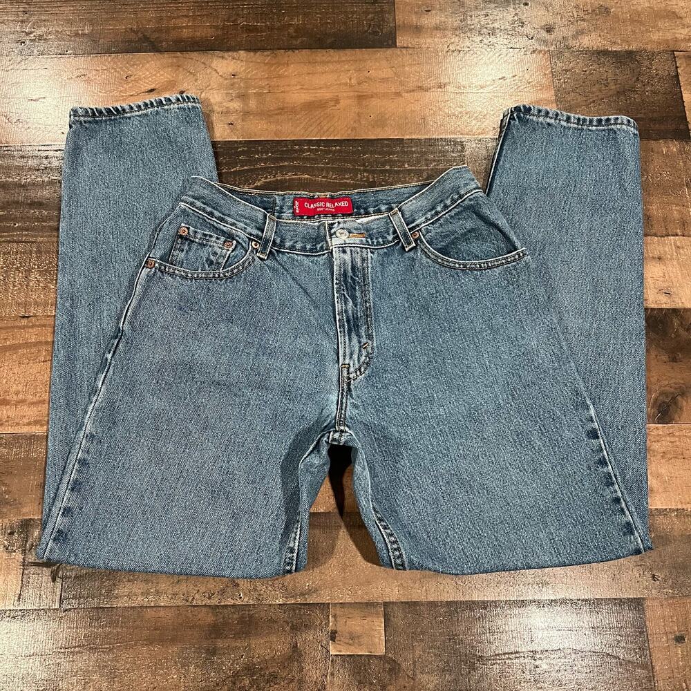 VINTAGE Levi 550 Jeans Women 10 Relaxed Fit Taper Leg Denim Y2K - Picture 3 of 7